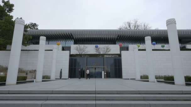 奥林匹克博物馆的入口 — 图库视频影像