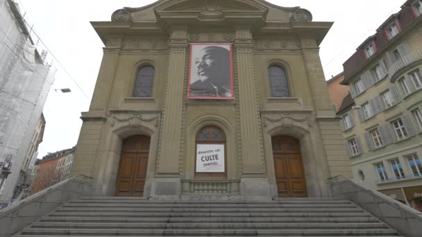 Incline Igreja Saint Laurent — Vídeo de Stock