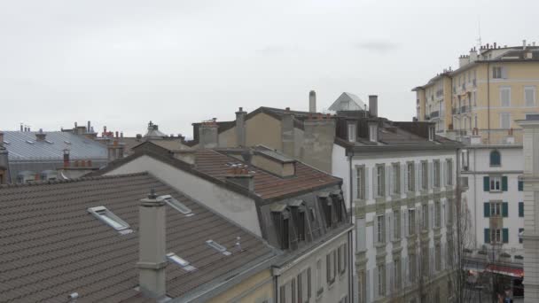 旧建筑物的屋顶 — 图库视频影像