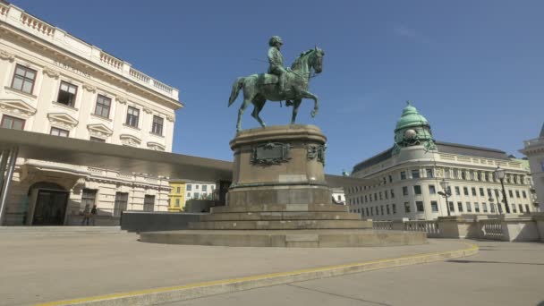 Albrecht大公骑马雕像 — 图库视频影像