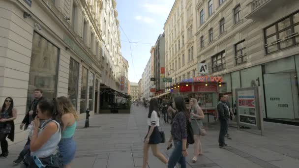 Rue Krugerstrasse Vienne Vienne Autriche — Video