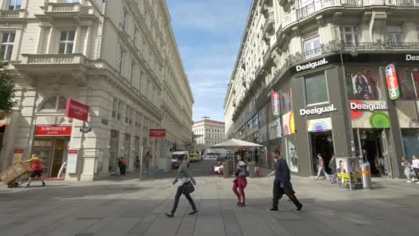 Maysedergasse Viděn Karntner Strasse — Stock video