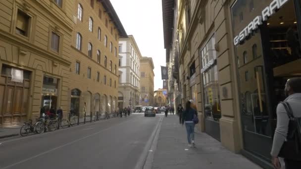 Persone Che Camminano Marciapiede — Video Stock