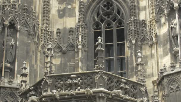 Der Balkon Des Stephansdoms — Stockvideo