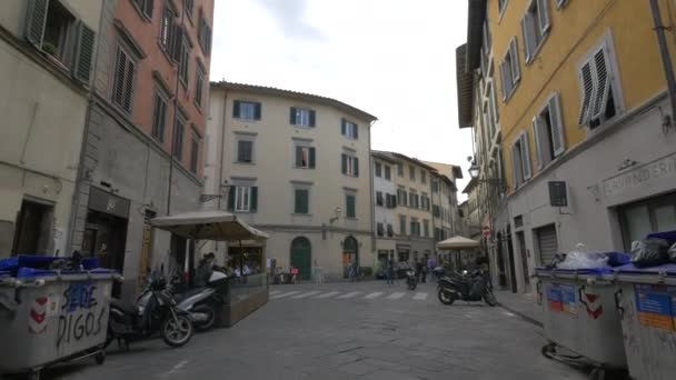 Узкие Улочки Флоренции — стоковое видео