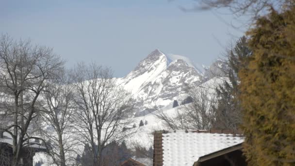 Paisajes Invierno Gstaad — Vídeo de stock