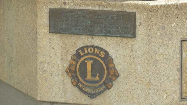Logotipo Internacional Dos Lions Clubs — Vídeo de Stock