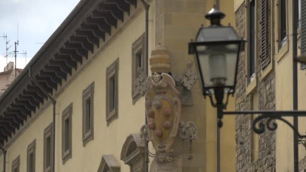 Edificio Decoración Esquina Durante Día — Vídeos de Stock