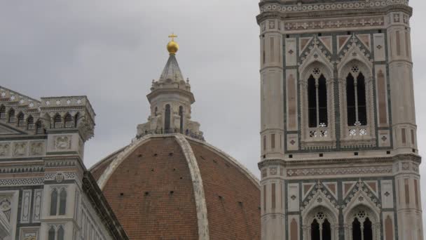 佛罗伦萨大教堂的顶部 — 图库视频影像