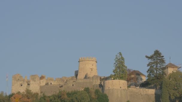 Замок Трсат — стоковое видео