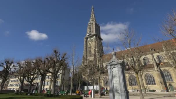Sviçre Islah Edilmiş Katedrali Çan Çanı — Stok video
