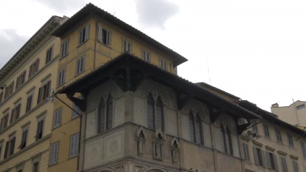 フィレンツェのLoggia Del Bigalloの建物 — ストック動画