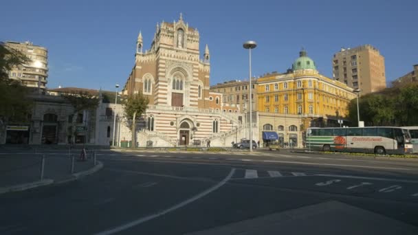 Die Kirche Der Muttergottes Von Lourdes Rijeka — Stockvideo