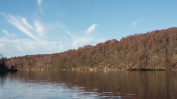 Hyperlapse Eines Sees Plitvicer Park — Stockvideo