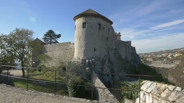 Trsat Kasteel Ruïnes Rijeka — Stockvideo