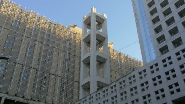 Vista Moderna Fachada Del Edificio — Vídeos de Stock