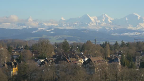 Krajobraz Alp Berneńskich — Wideo stockowe