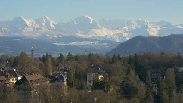 Bernské Alpy Bern — Stock video