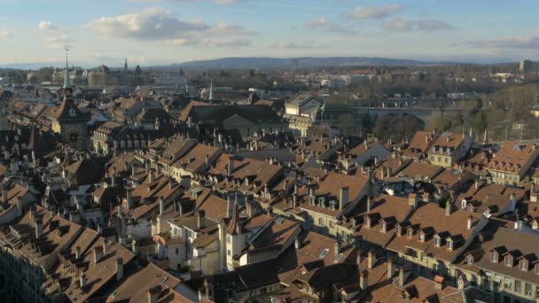 Vista Panorámica Del Casco Antiguo — Vídeos de Stock