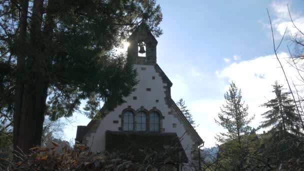 Bohemiska Kyrkan Klocktornet Bern — Stockvideo