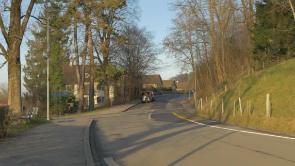 Bern Deki Cadde Manzarası — Stok video