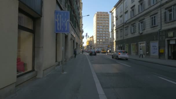 Vue Sur Trottoir Rue — Video