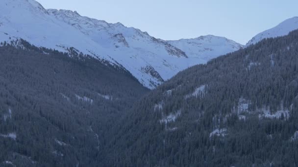Paisaje Montañas Bosques Ischgl — Vídeos de Stock
