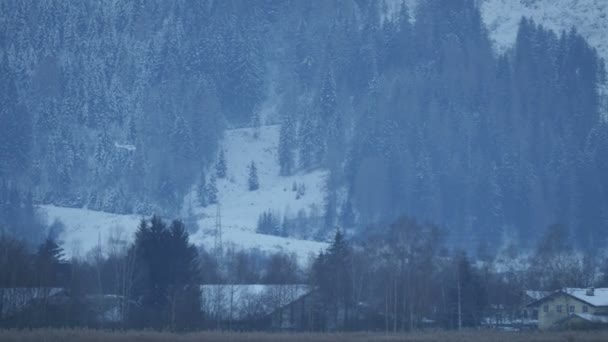 Vrtulník Letící Nad Zeller See — Stock video