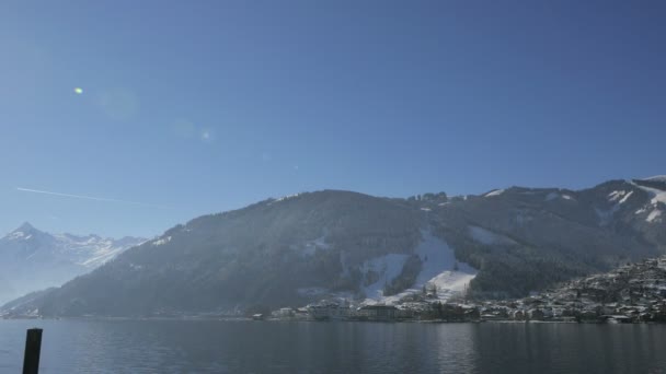 Jezero Zell Rakousku — Stock video