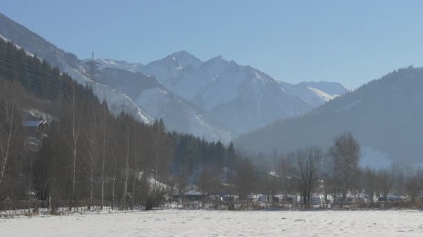 Zell See Durante Inverno — Video Stock
