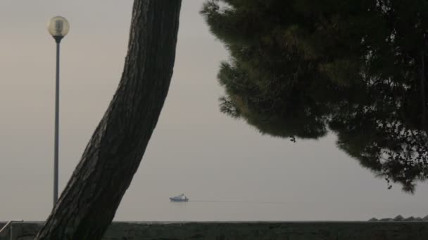 Navegación Barco Por Mar — Vídeo de stock