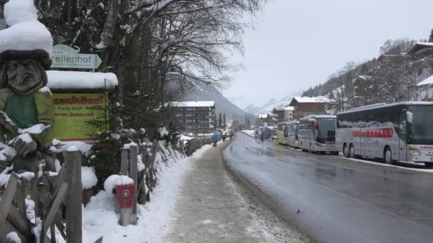 Imágenes Road Durante Invierno — Vídeo de stock