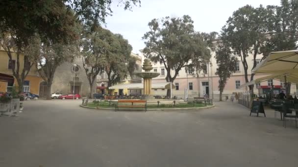 Air Mancur Danteov Square — Stok Video