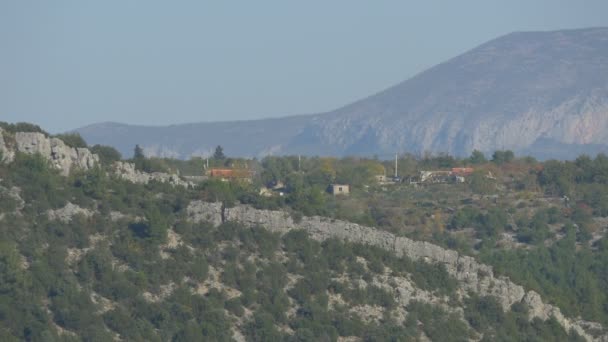 Falaises Buissons Bâtiments — Video