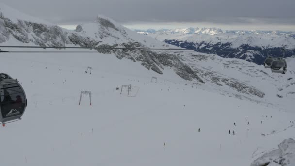 Teleféricos Estación Esquí Kitzsteinhorn — Vídeos de Stock