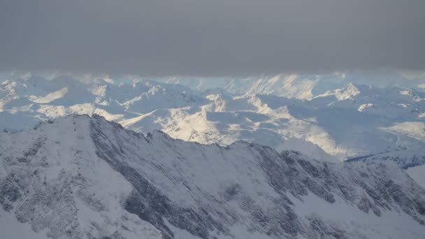 Paesaggio Nuvole Sopra Alpi — Video Stock