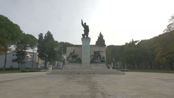 Monumen Untuk Jatuh Pejuang Dan Korban Fasisme — Stok Video