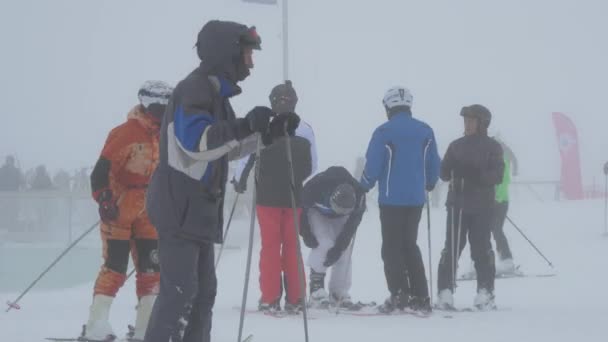 Skiën Snowboarden Kitzsteinhorn Skigebied — Stockvideo