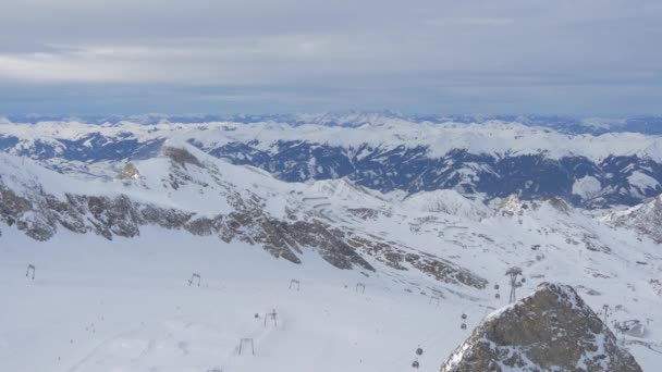 Vue Des Pistes Ski Domaine Skiable Kitzsteinhorn — Video