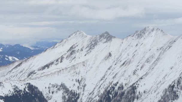 Alpy Pokryte Śniegiem — Wideo stockowe