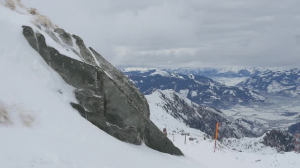 Scenery Mountains Kitzsteinhorn — Stock Video