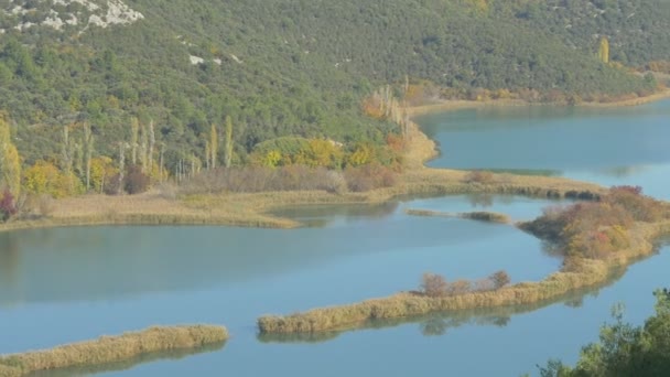 Laguna Parque Nacional Krka — Vídeo de stock