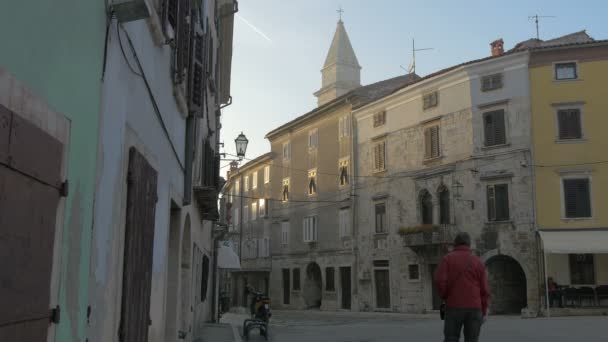 Old Buildings Vodnjan — Stock Video