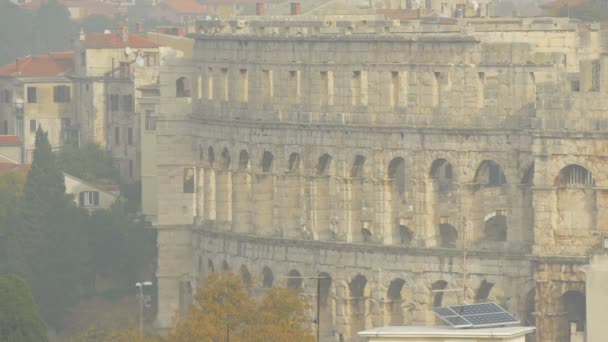 Römisches Amphitheater Pula — Stockvideo