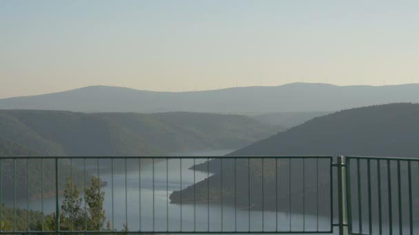 Krka Floden Sedd Från Belvedere Point — Stockvideo