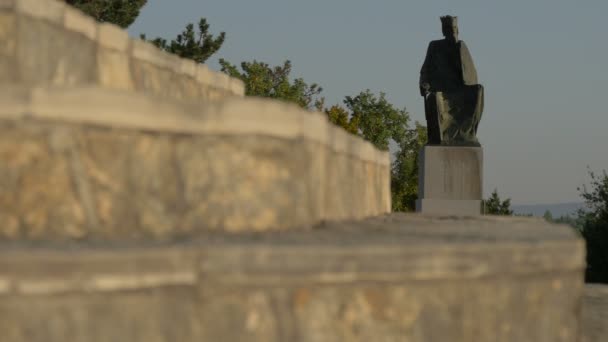 Petar Svacic Monument Resor Koncept — Stockvideo