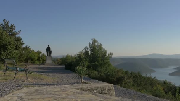クルカ国立公園の像 — ストック動画