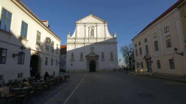 Sint Katelijnekerk Zagreb — Stockvideo