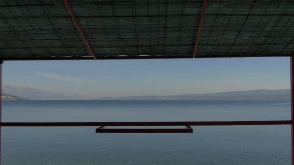 Lautan Dilihat Dari Balkon — Stok Video