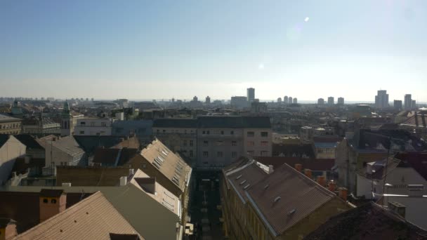 Ciudad Panorama Zagreb — Vídeo de stock